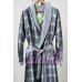 NUSA мужской шелковый халат NS 8015 серый